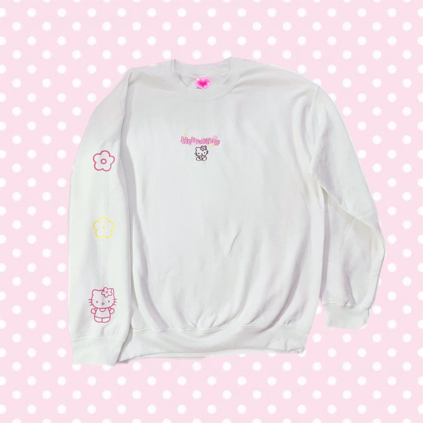 Hello Kitty Pink Spring Sweatshirt (ships immediately)