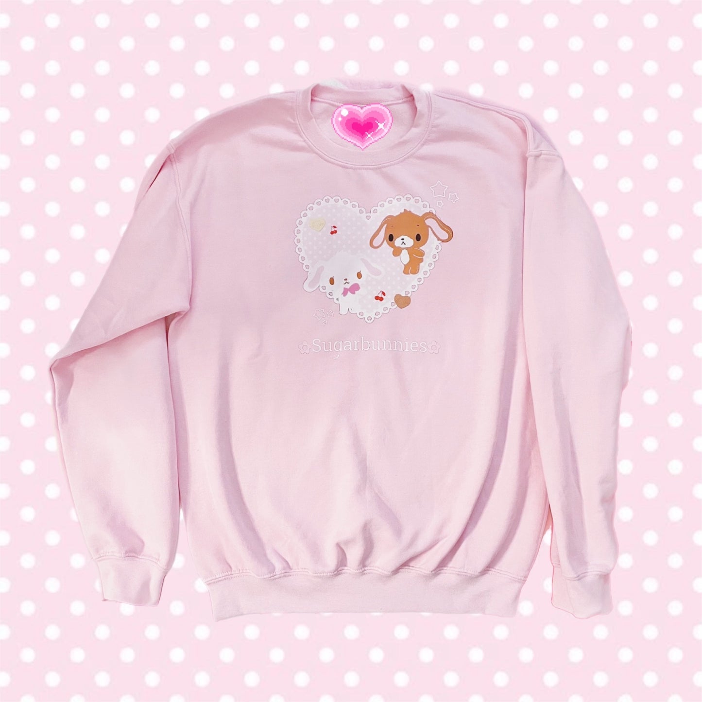 Sugar🐰 Pink Misprint Sweatshirt (ships in 2-3 weeks)