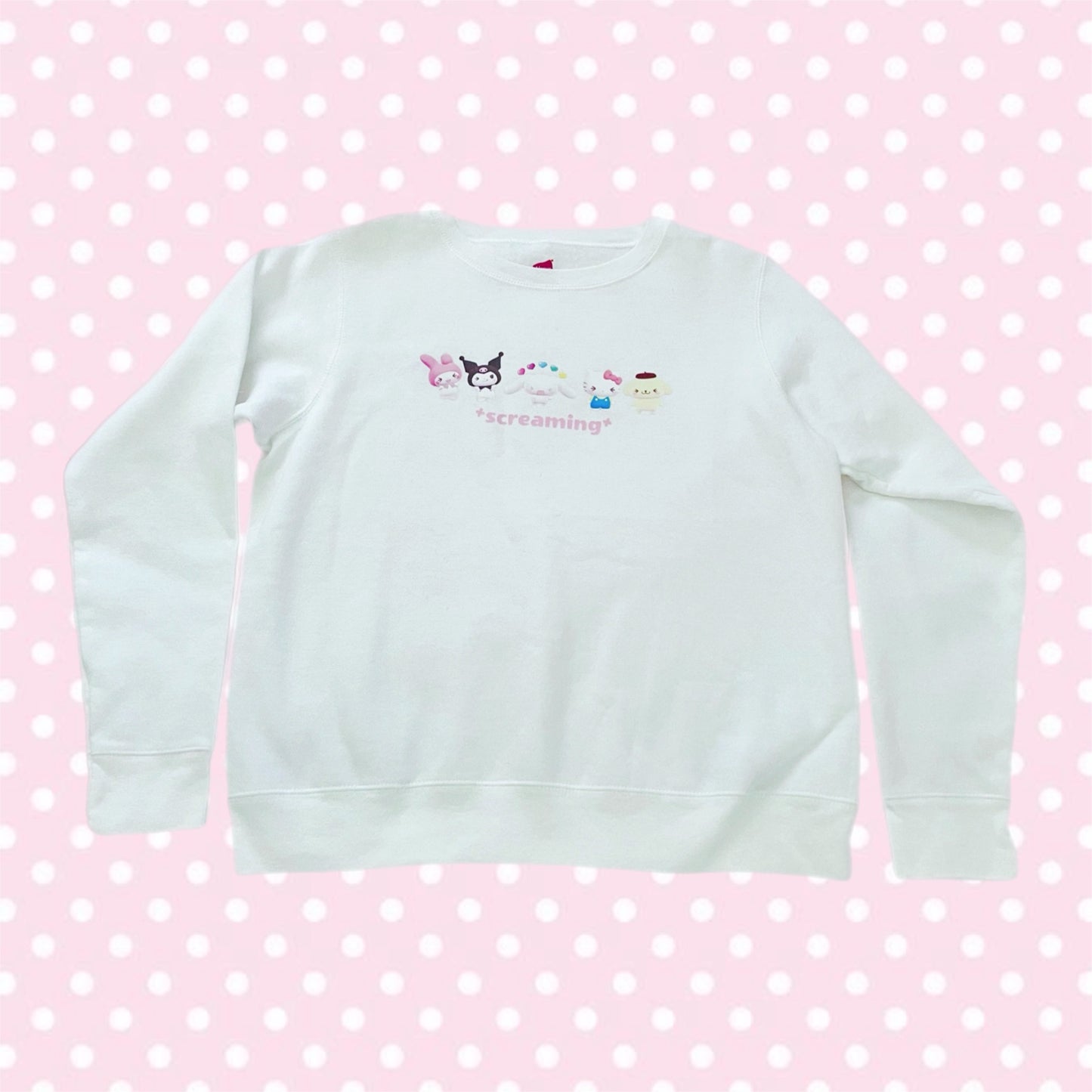 Sanrio *screams* Printed Sweatshirt (ships in 2-3 weeks)